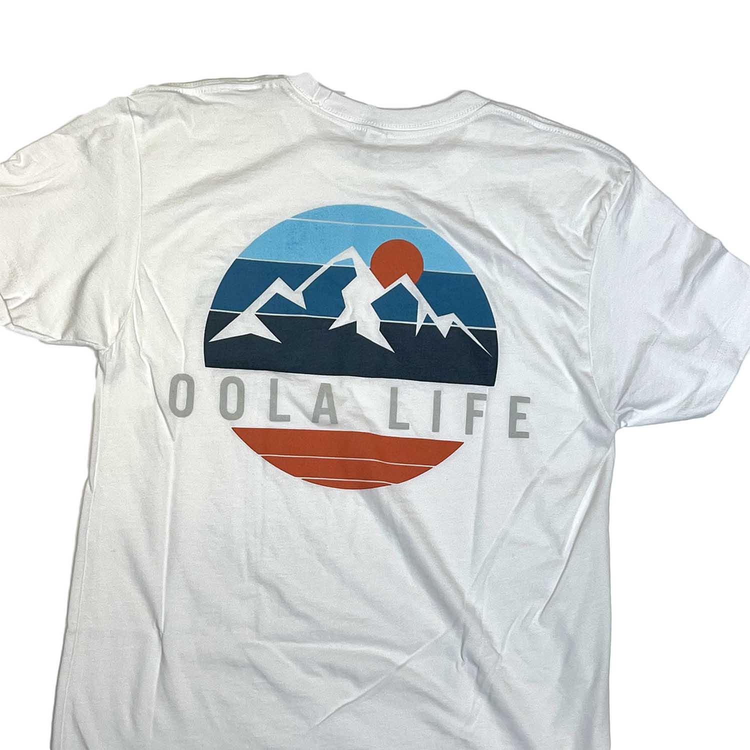 Oola Life Mountain tee: White